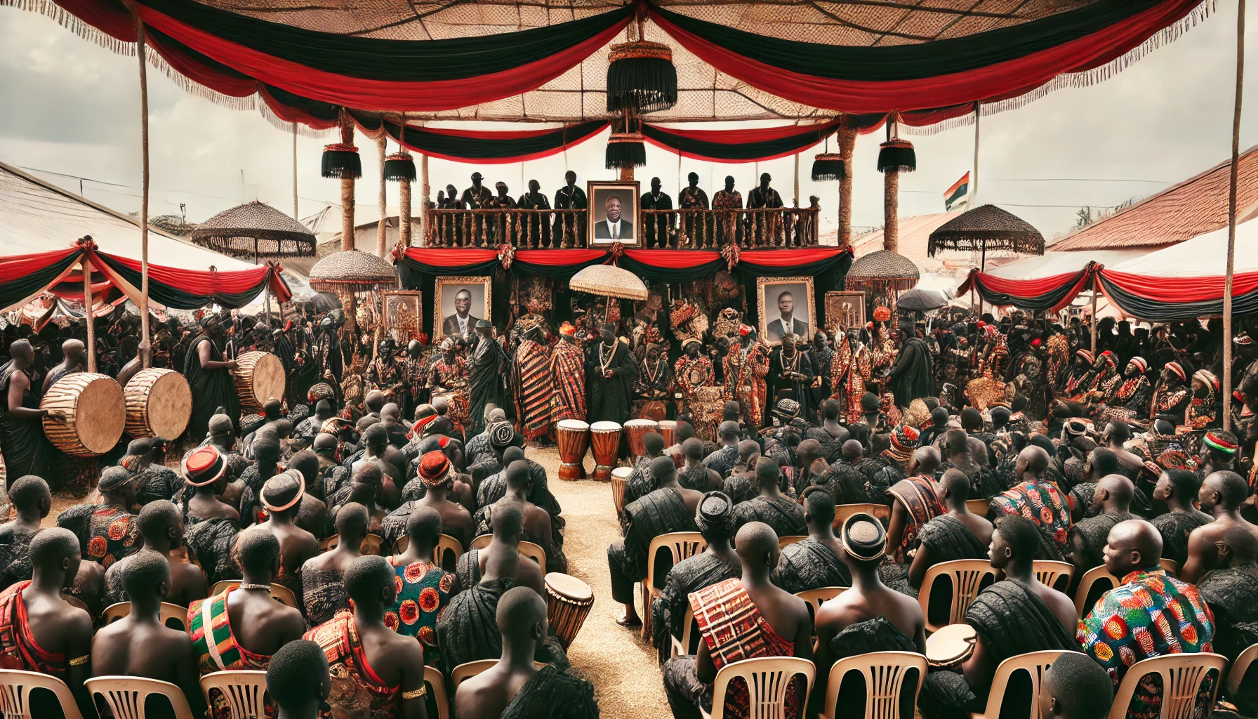 The Edibo funeral performance among the Effutus in Ghana.